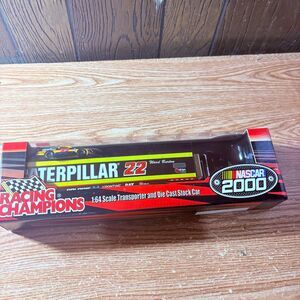 2000 Racing Champions 1/64 Caterpillar 22 Transporter Diecast Car Ward Burton